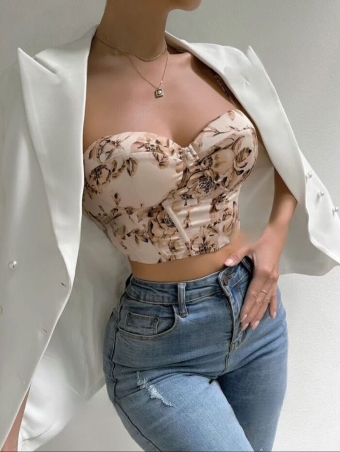 Top à fines brides à lacets – Image 1