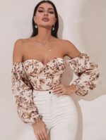 Top court à manches bouffantes – Image 5