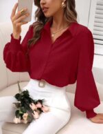 Chemisier manches bouffantes – Image 9