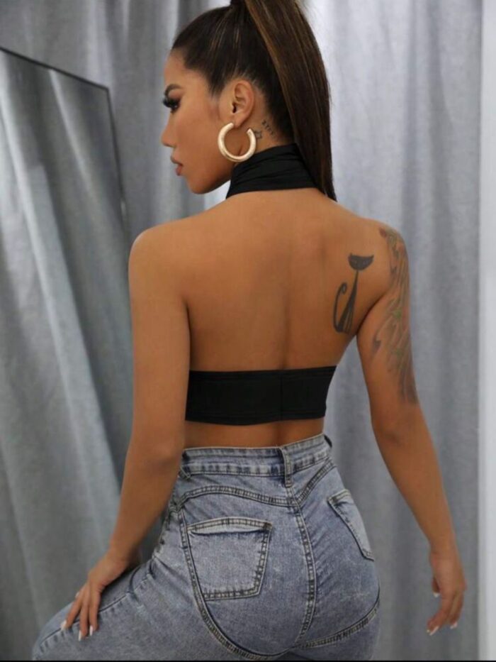 Débardeur ras-du-coup croisé – Image 2