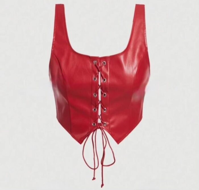 Top manches courtes à lacets – Image 3