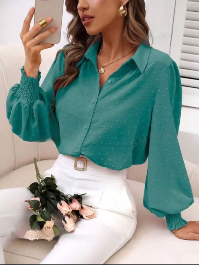 Chemisier manches bouffantes – Image 7