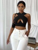 Top court croisé creux – Image 4