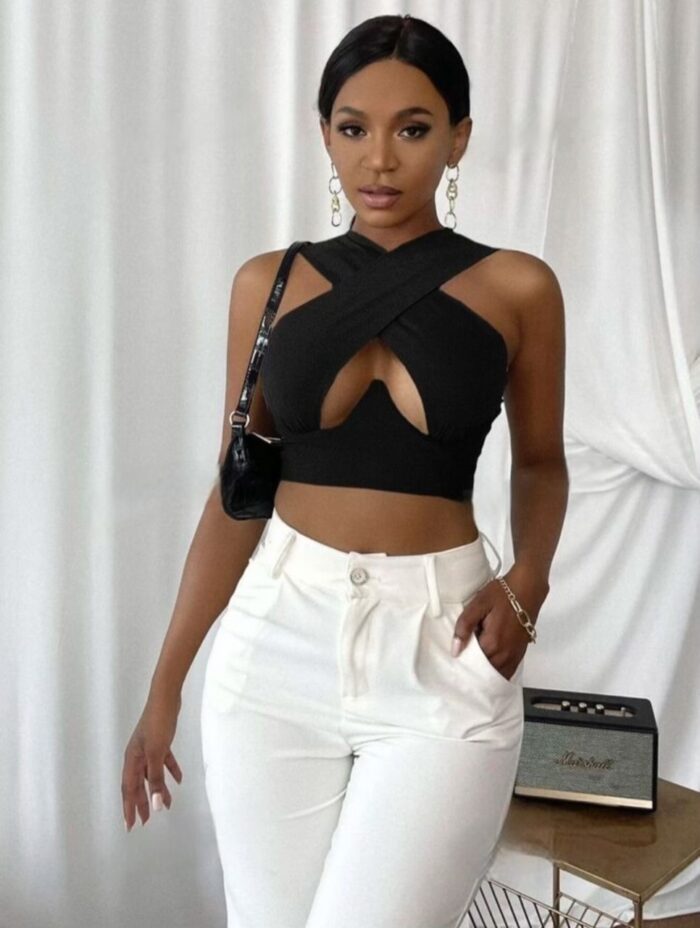 Top court croisé creux – Image 4