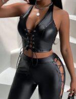 Haut court avec lacets – Image 3