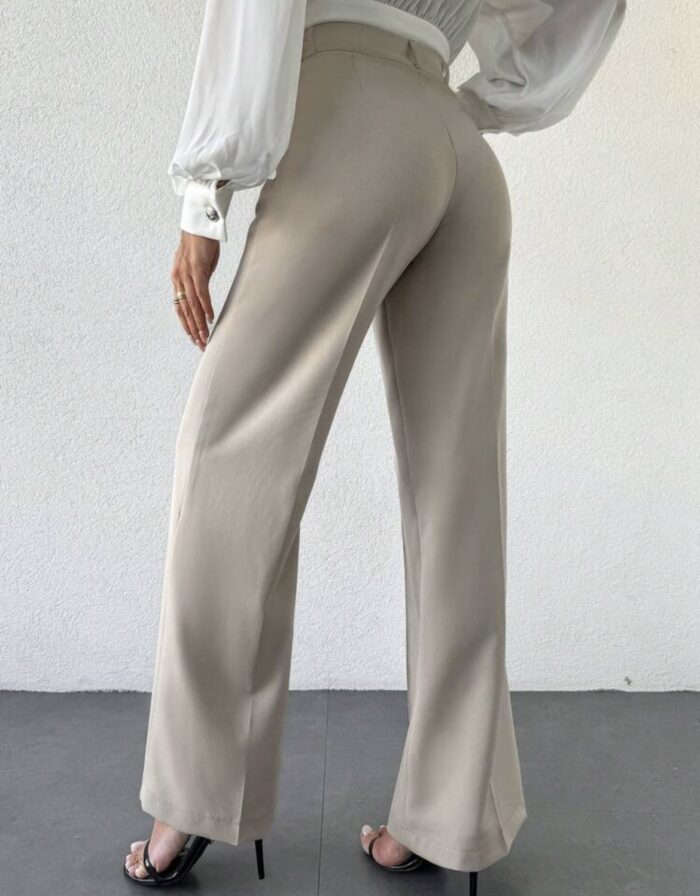 Pantalon large taille haute – Image 2