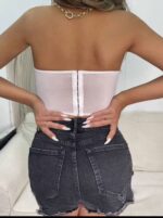 Top brodé fleur en tulle – Image 5