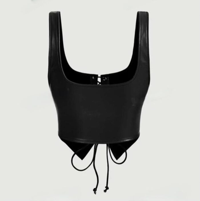 Top manches courtes à lacets – Image 2