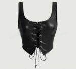 Top manches courtes à lacets