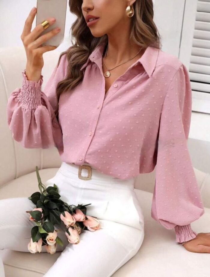 Chemisier manches bouffantes – Image 1