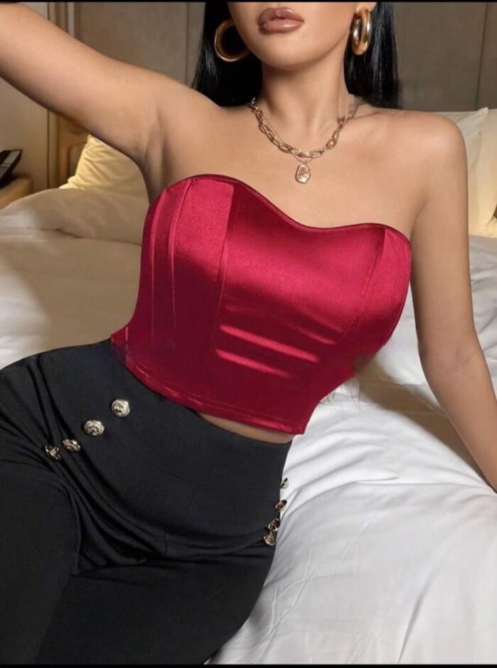 Top court en satin – Image 3