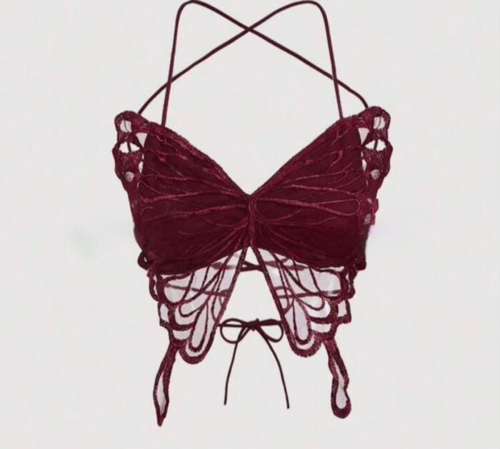 Camisole à fines bretelles en forme de papillon – Image 2