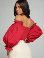 Blouse épaules dénudées à manches bouffantes – Image 5